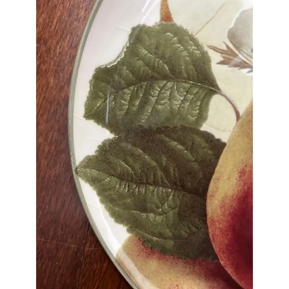 William Sonoma Harvest Fruit Ceramic Salad Plates, Cozy Home Vibes, Set of Two